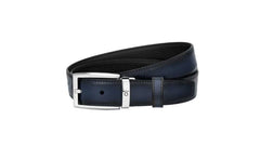 Cintura Montblanc reversibile regolabile blu/nera 123899