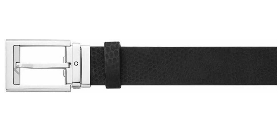 Cintura Montblanc regolabile nera 123912