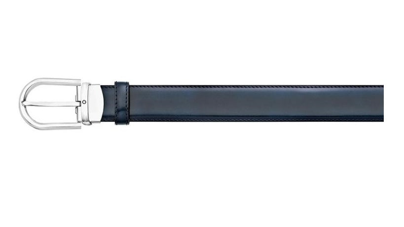 Cintura Montblanc regolabile blu 126013