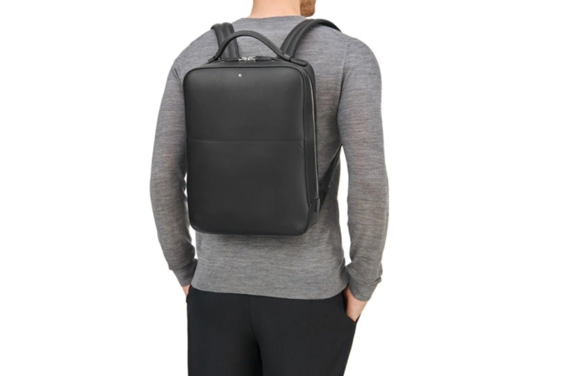 Montblanc MST Urban Slim Backpack Black 124086 Free Shipping