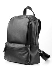 Lingua d'oca zaino in pelle martellata nero 181582.01