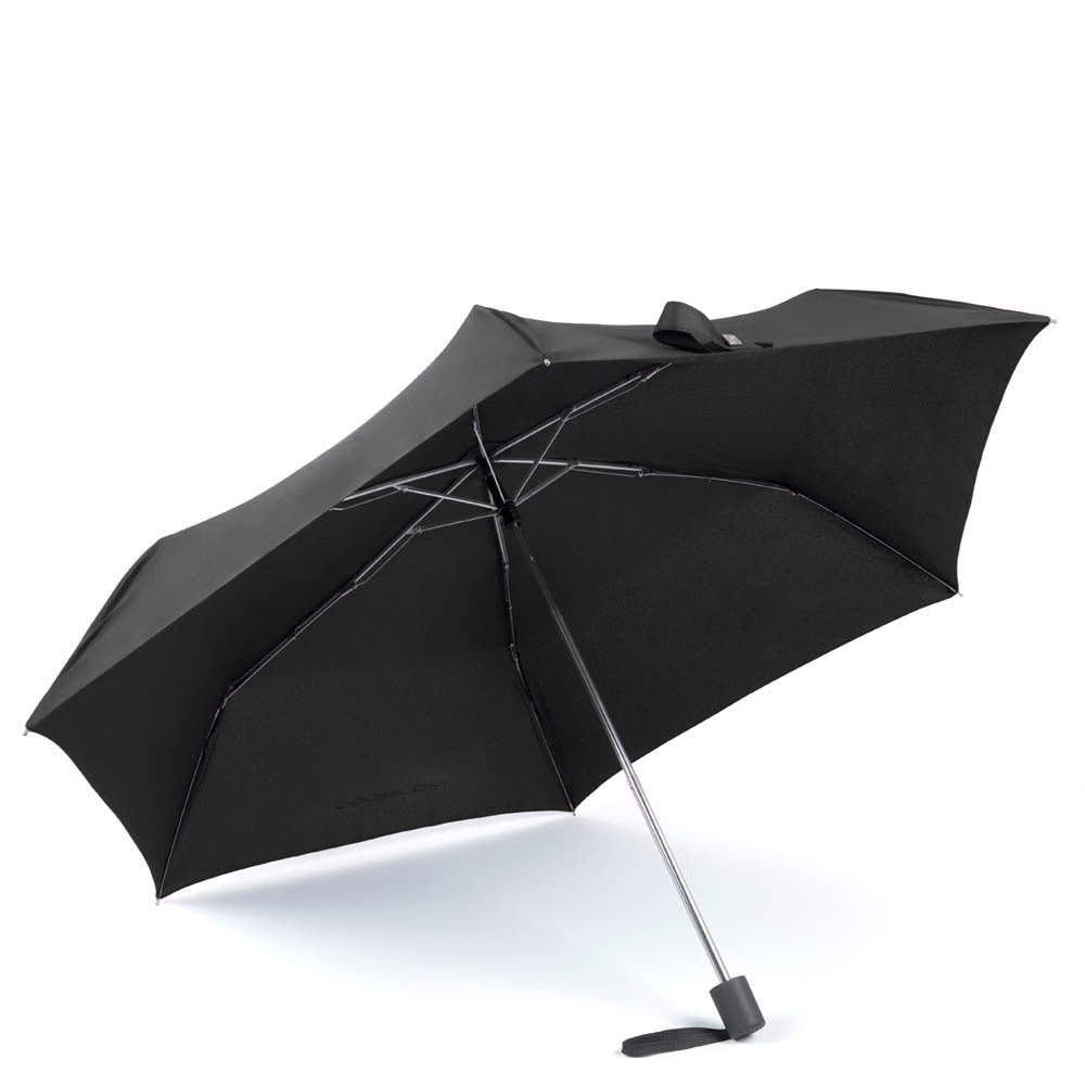 Piquadro Ombrello Ultra Mini Manuale Sigaro In Alluminio Nero OM3888OM4/N
