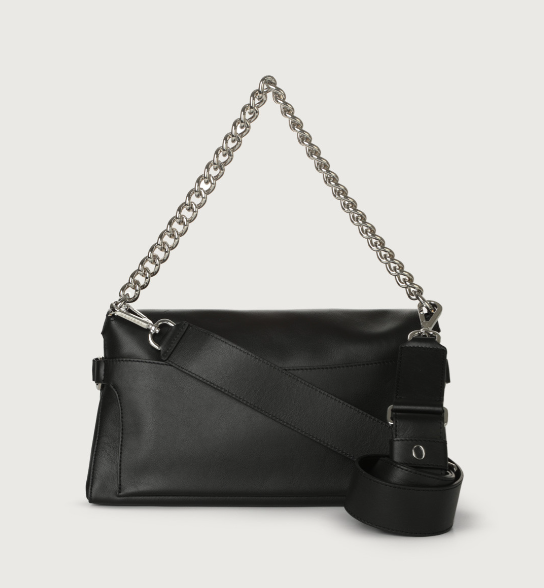 ORCIANI B02152BLT-NER BORSA IN PELLE B02152 BLACK OUT NERO