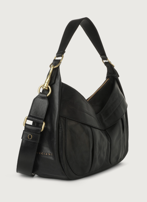 ORCIANI B02153NTT-NER BORSA IN PELLE B02153 NOTTURNO NERO