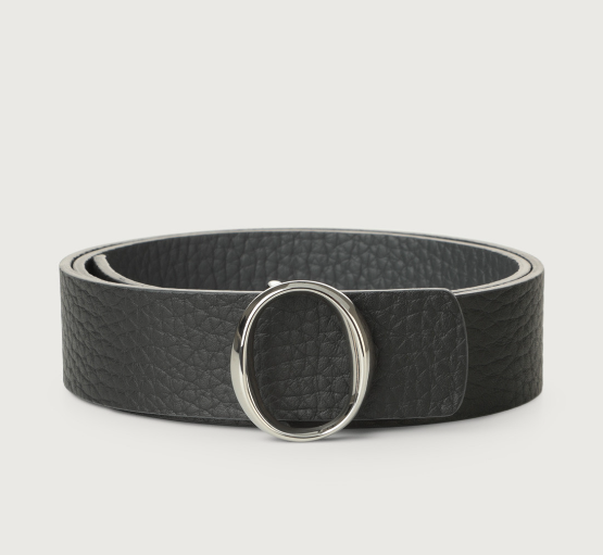 ORCIANI D10095ASDU-I+N85 CINTURA PELLE D10095/A SOFT DOUBLE PIOMBO+NERO 85 CM