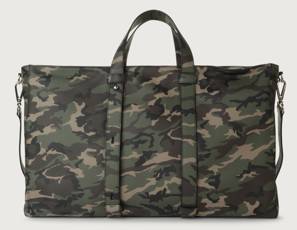 De Santis | Orciani Borsone a Mano in Pelle Camouflage P00700CMU-UNQ - Eleganza e Funzionalità