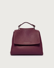 Small Sveva Leather Bag With Shoulder Strap Orciani Black B01999SOF-NER