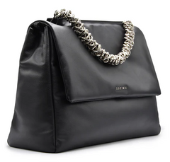 BORSA ORCIANI SVEVA NAPPA BOLD XL A SPALLA IN PELLE IMBOTTITA