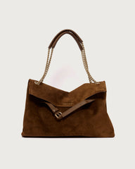 ORCIANI BORSA VENUS PEACH MIDI A SPALLA IN SUEDE