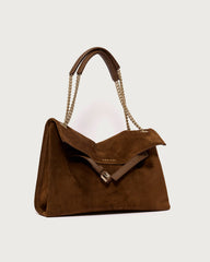 ORCIANI BORSA VENUS PEACH MIDI A SPALLA IN SUEDE