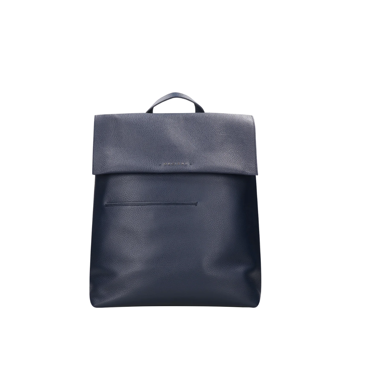 Orciani Active Micron Zaino in Pelle Martellata Blu Navy