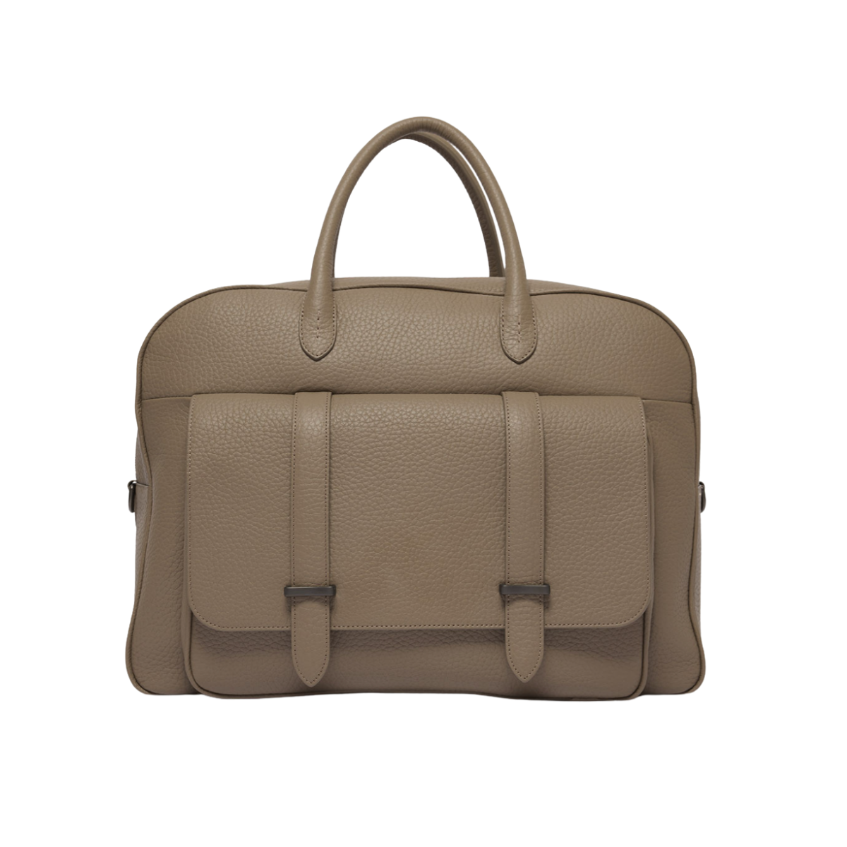 Orciani Jones Soft Borsone in Pelle Martellata Taupe