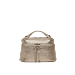 Orciani Mini Joy Pepita Borsa in Pelle Metallizzata Bronzo