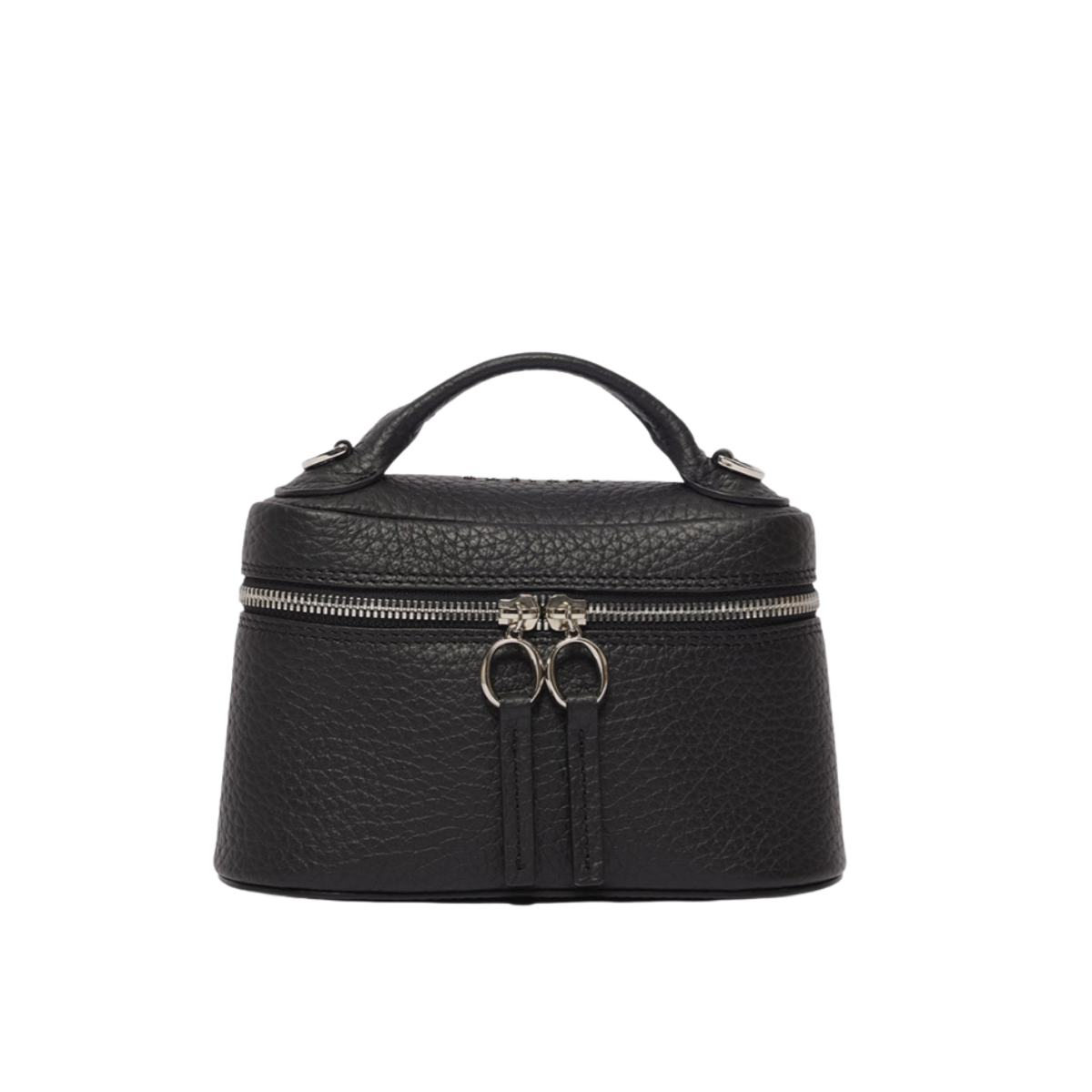 Orciani Mini Joy Soft Borsa in Pelle Martellata Nero