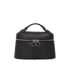 Orciani Mini Joy Soft Borsa in Pelle Martellata Nero