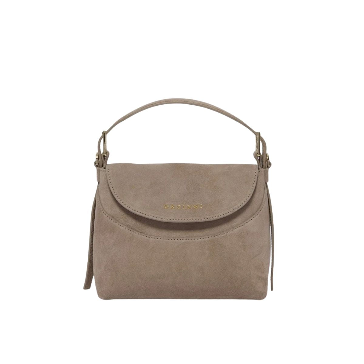 Orciani Nana S Peach Borsa in Pelle Sabbia