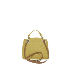 Orciani Sveva XS Peach Flowers Borsa in Pelle Scamosciata