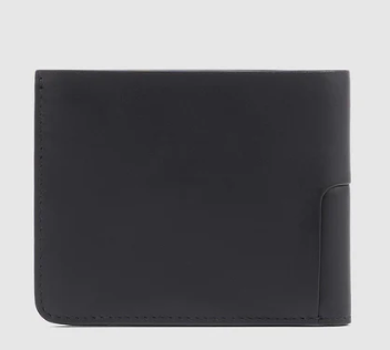 PIQUADRO PU4188W119R/N PORTAFOGLIO UOMO CON PORTA MONETE IN PELLE