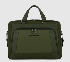 PIQUADRO CA6018W120/VE CARTELLA IN PELLE E TESSUTO 2 MANICI_PC14"