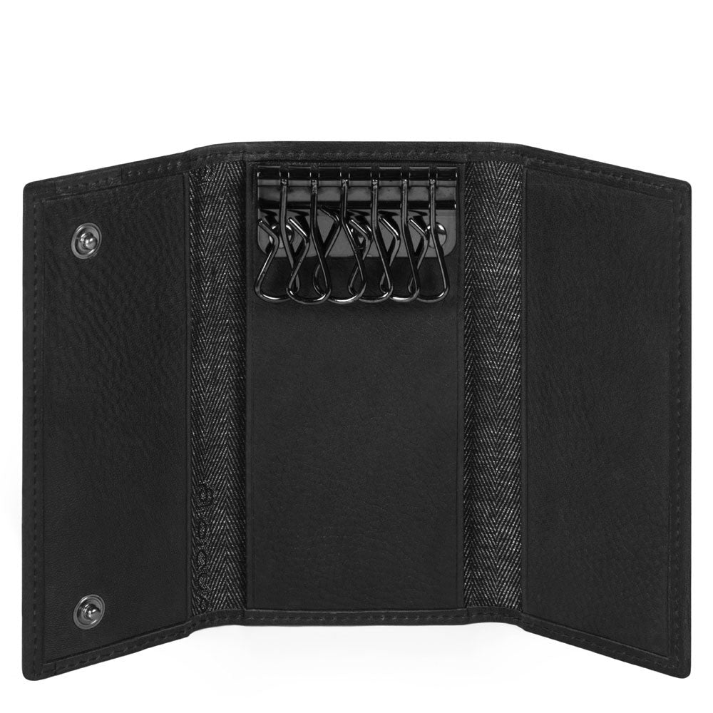 Portachiavi A Sei Ganci Nero Piquadro PC4521S105/N