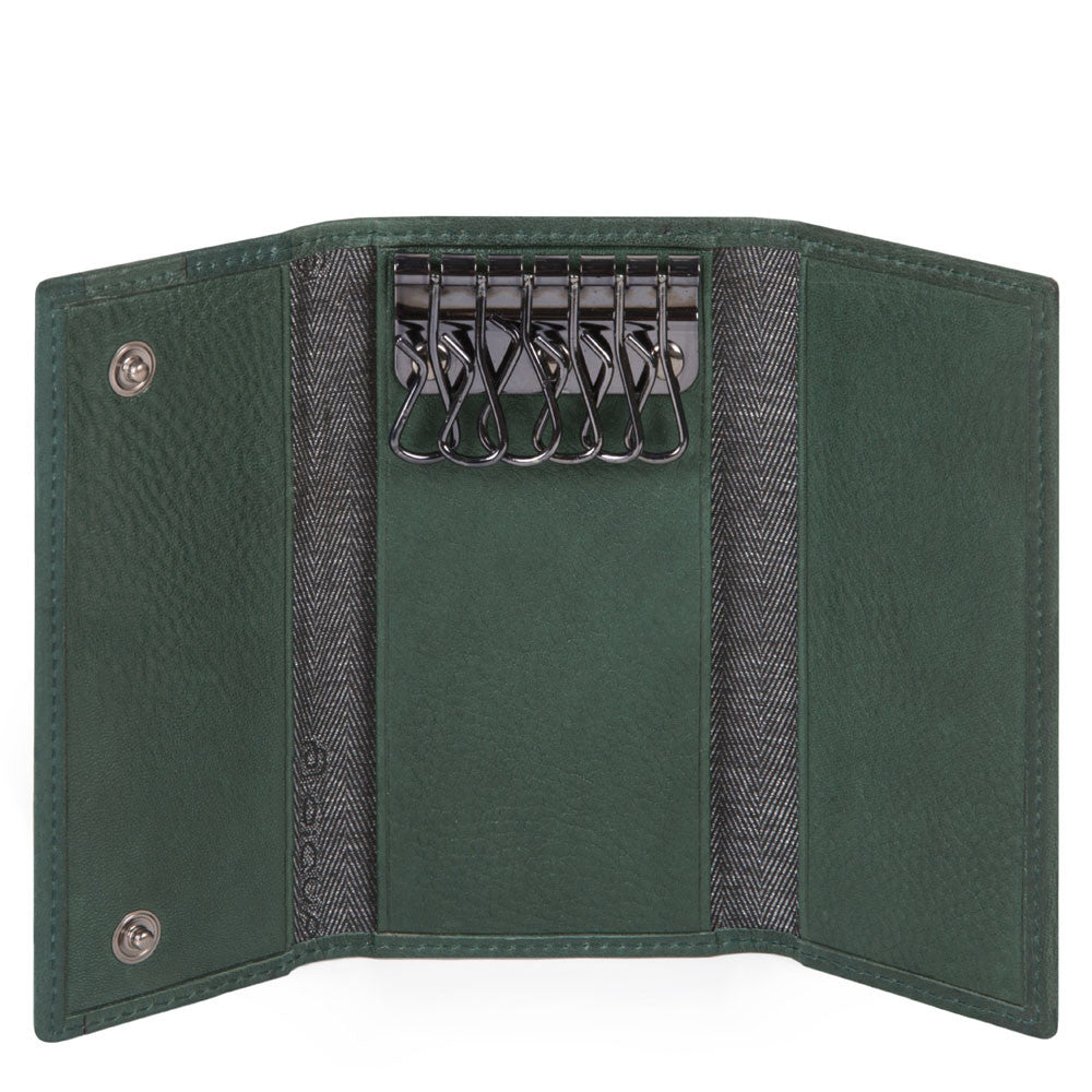 Portachiavi A Sei Ganci Verde Foresta Piquadro PC4521S105/VE