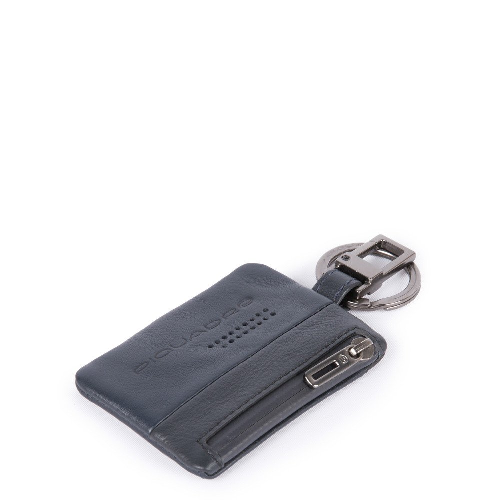 Piquadro Portachiavi Con Connequ E Tasca Laterale Blu PC4821UB00/BLU