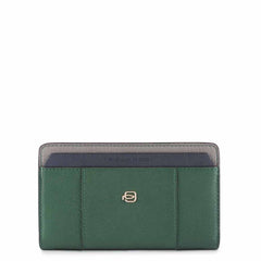 Portafoglio Donna Pelle Verde/grigio/blu Piquadro PD1353W92R/VE2