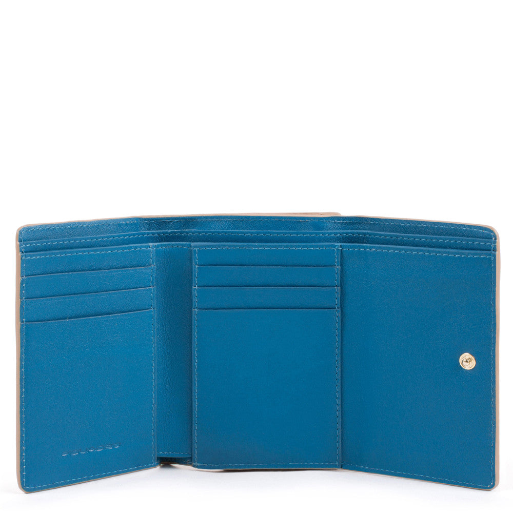 Piquadro Portafoglio Donna Piccolo Con Porta Monete Sul Beige PD5216FMR/BE