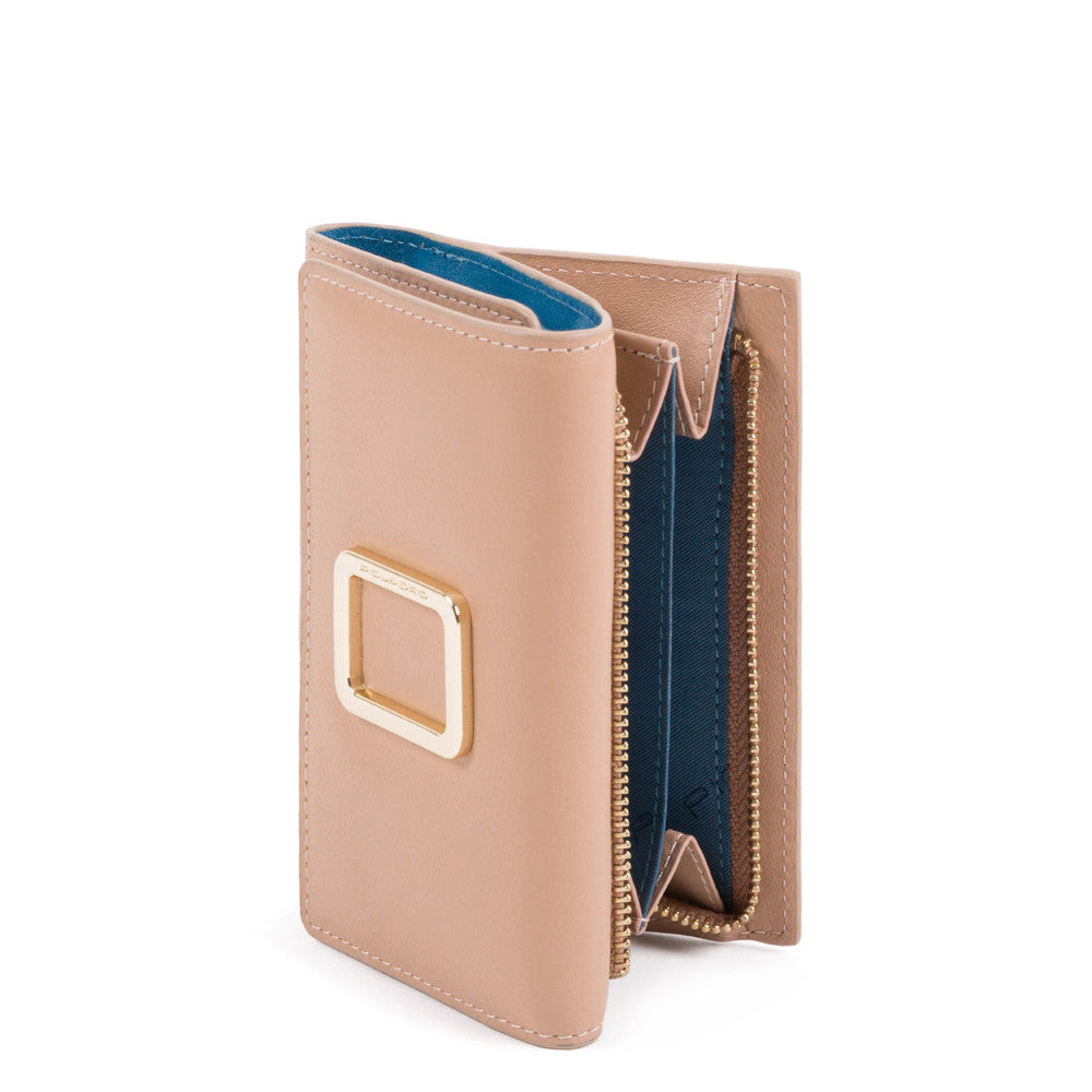 Piquadro Portafoglio Donna Piccolo Con Porta Monete Sul Beige PD5216FMR/BE
