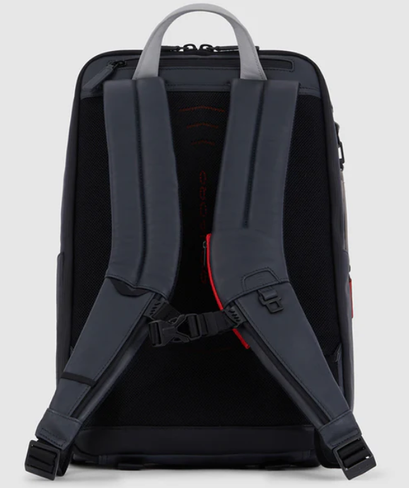PIQUADRO CA5939UB00AIR/N ZAINO 2 COMPARTI PORTA PC 15,6 PELLE,BLACK AERATO