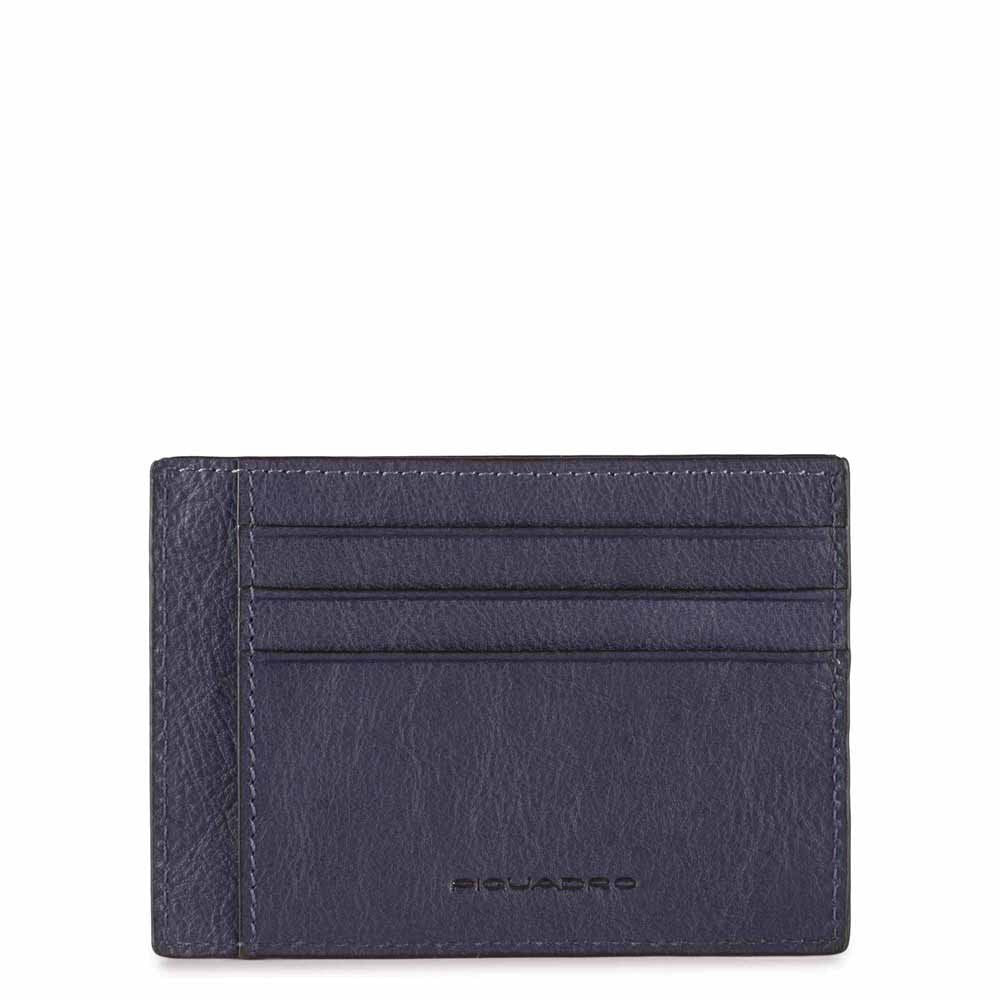 Piquadro Porta Carte Di Credito In Pelle Blu Oceano PP2762B3R/BLU4