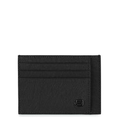 Piquadro Bustina Porta Carte Di Credito Tascabile Nero PP2762B3R/N PIQUADRO PORTA CARTE PORTAFOGLIO