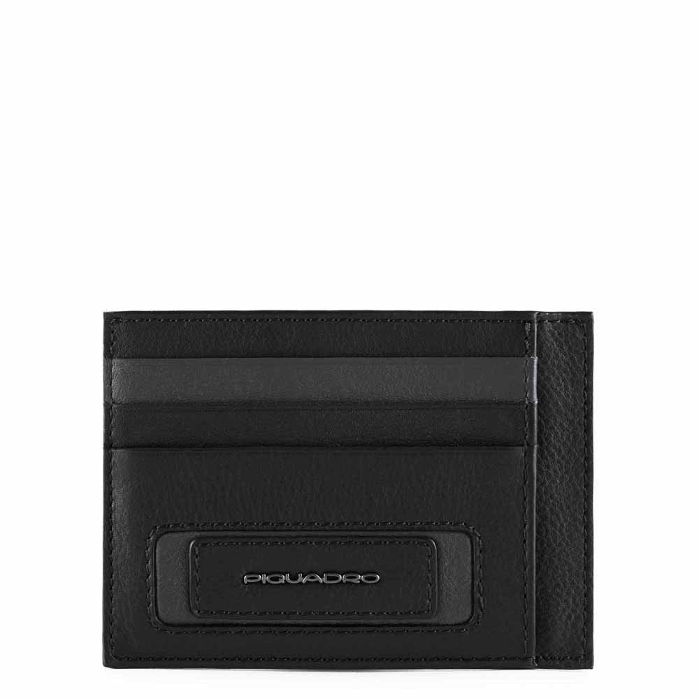 Piquadro Bustina Porta Carte Di Credito Tascabile Nero PP2762W103R/N