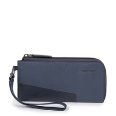 Piquadro Pochette Portafoglio Sottile Per Smartphone Con P Blu Oltremare PP4766S104R/BLU