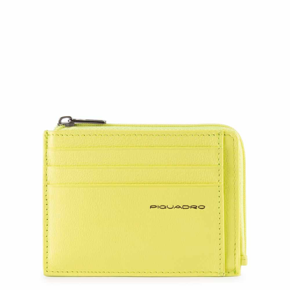 Bustina Porta Monete, Documenti E Carte Di Credito Giallo Fluo Piquadro PP4822EMR/G