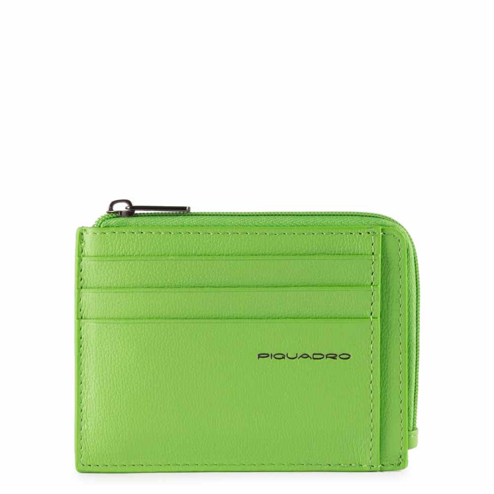 Bustina Porta Monete, Documenti E Carte Di Credito Verde Fluo Piquadro PP4822EMR/VE