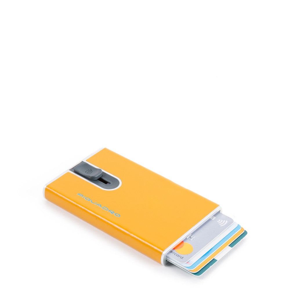 Porta Carte Di Credito Con Sliding System Giallo 8 Piquadro PP4825B2R/G8