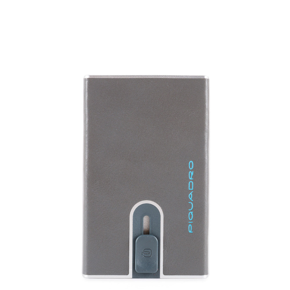 Porta Carte Di Credito Con Sliding System Grigio 6 Piquadro PP4825B2R/GR6