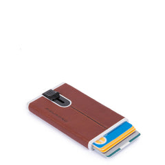 Piquadro Porta Carte Di Credito Con Sliding System Cuoio Tabacco PP4825B3R/CU
