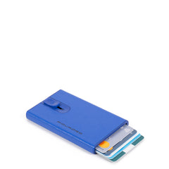 Porta Carte Di Credito Con Sliding System Blu Elettrico Piquadro PP4825EMR/BLU