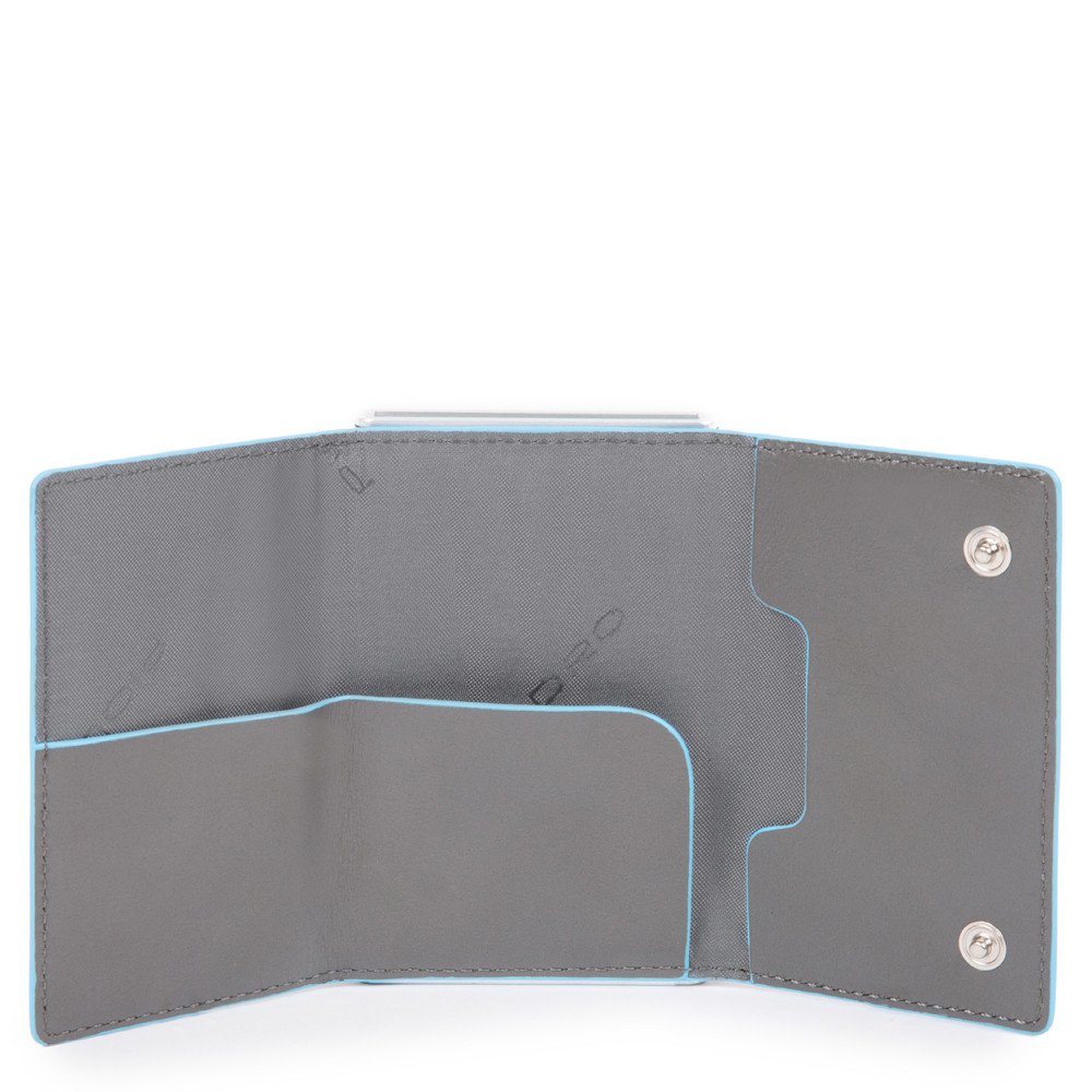 Compact Wallet Per Banconote E Carte Di Credito Grigio 6 Piquadro PP4891B2R/GR6