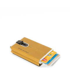 Piquadro Compact Wallet Per Banconote E Carte Di Credito Giallo PP4891B3R/G PIQUADRO PORTAFOGLIO PORTA DOCUMENTI PORTA CARTE 