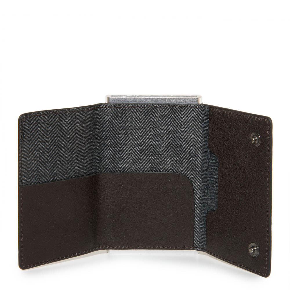 Piquadro Compact Wallet Per Banconote E Carte Di Credito Testa Di Moro PP4891B3R/TM PIQUADRO PORTAFOGLIO PORTA CARTE PORTA DOCUMENTI