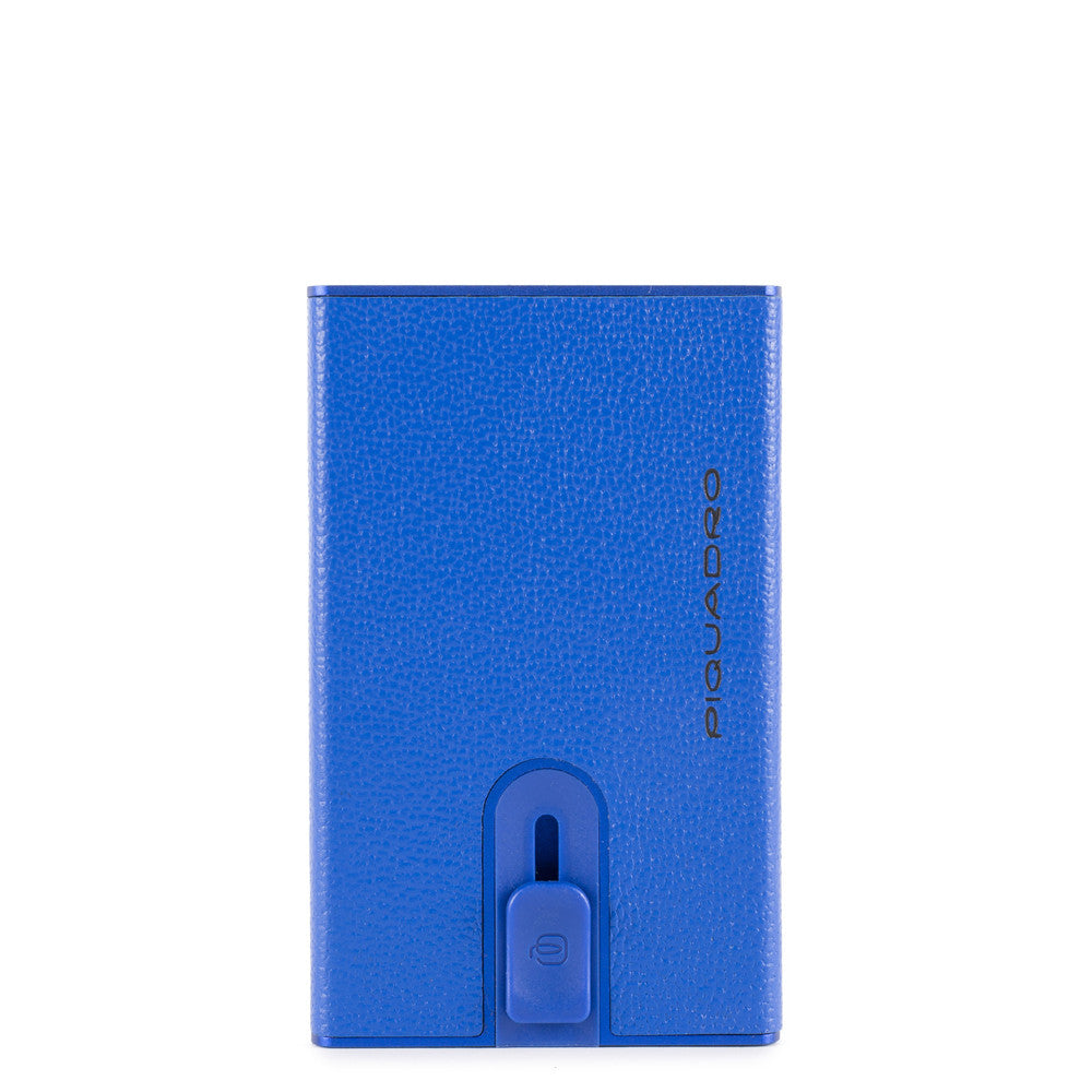 Compact Wallet Per Banconote E Carte Di Credito Blu Elettrico Piquadro PP4891EMR/BLU