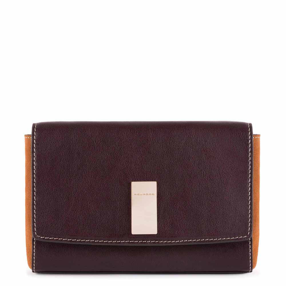 Piquadro Pochette Con Tracolla Rimovibile, Tasca Posteriore Melanzana - Cuoio PP5292DFSR/MCU