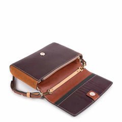 Piquadro Pochette Con Tracolla Rimovibile, Tasca Posteriore Melanzana - Cuoio PP5295DFSR/MCU