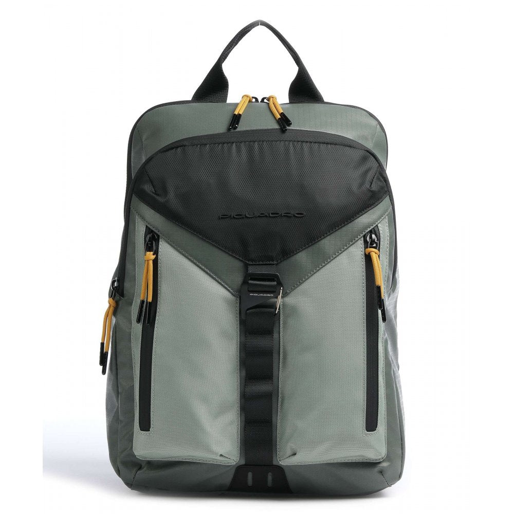 Piquadro Zaino Porta Computer In Tessuto Riciclato VERDE