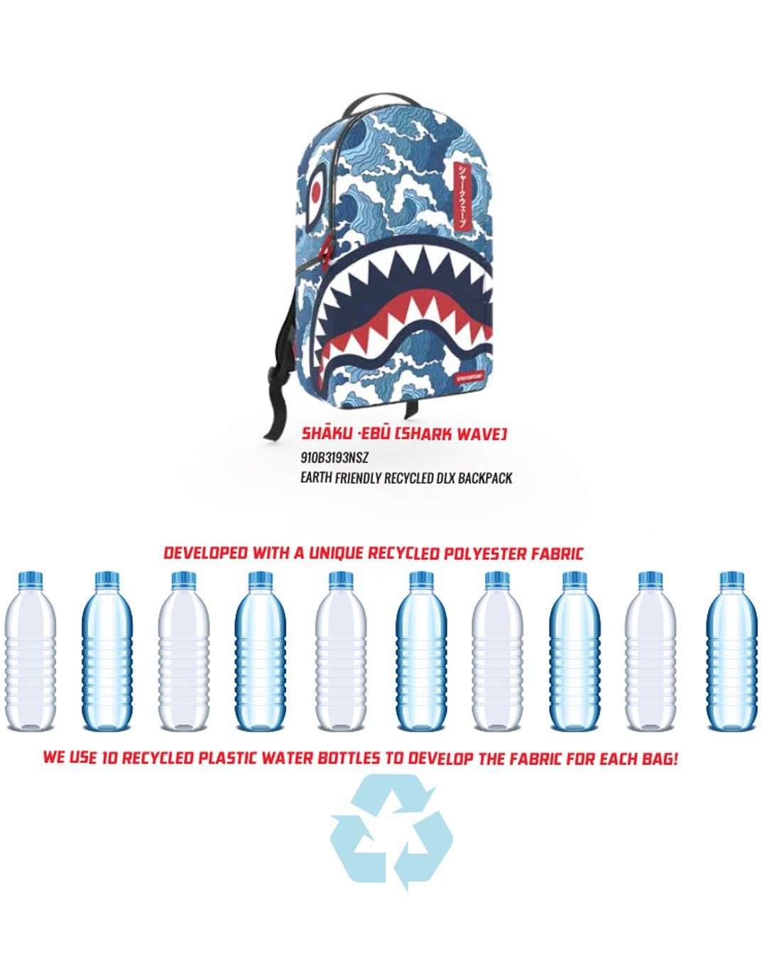 Sprayground The Shark Wave 910B3193NSZ