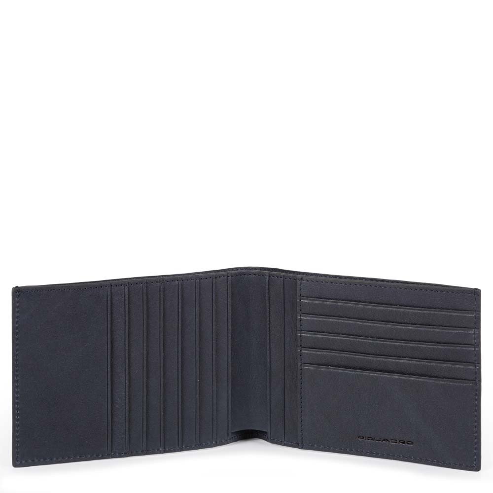 Piquadro Portafoglio Uomo Con Dodici Scomparti Porta Carte Blu Notte PU1241B3R/BLU