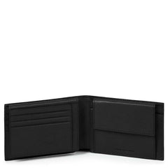 Piquadro Portafoglio Uomo Con Porta Documenti, Portamonete Nero PU1392B3R/N